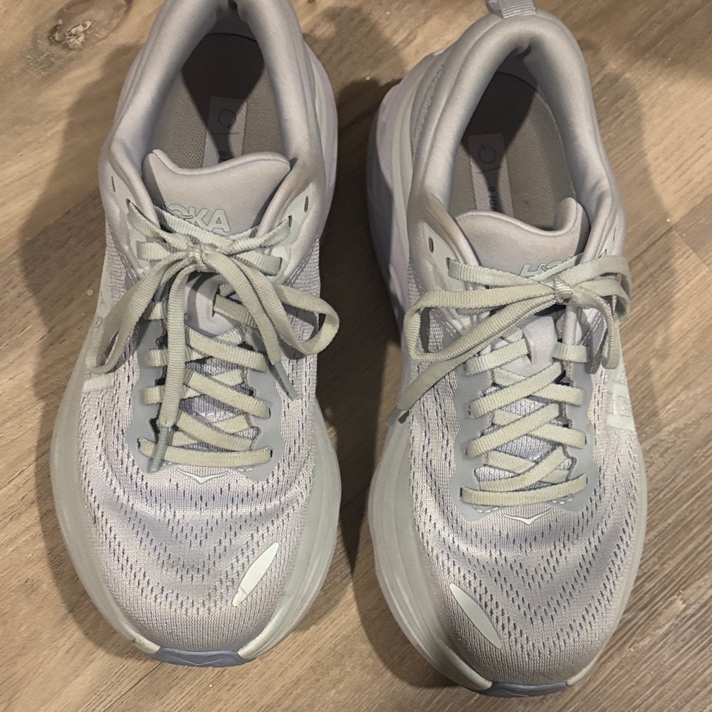 Hoka Women's Light Gray Athletic Shoes